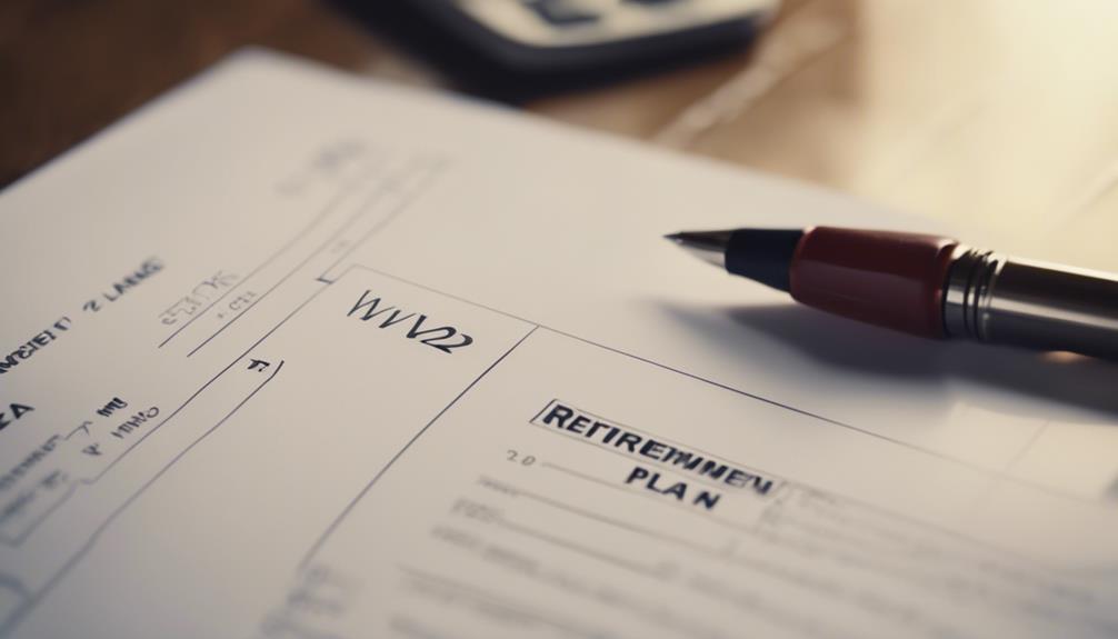retirement plan w 2 checkbox