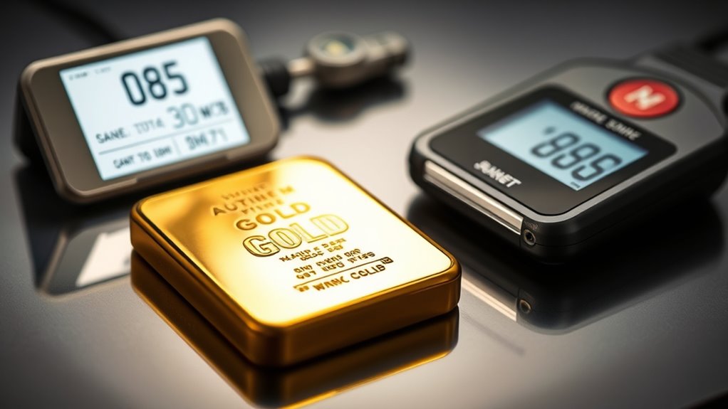 electronic magnetic gold verification