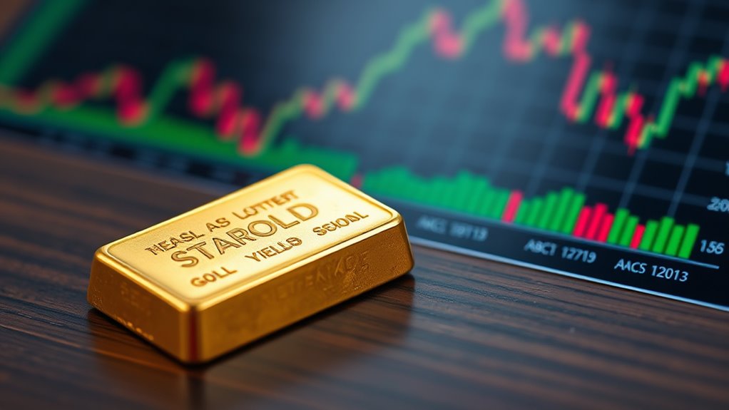 gold rises as yields fall