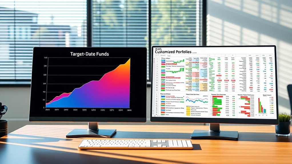 target date or custom portfolios