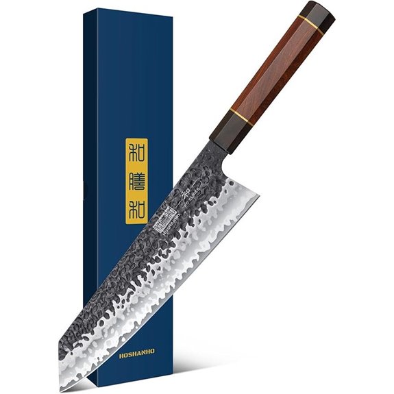 HOSHANHO 9-Inch Kiritsuke Chef Knife with Rosewood Handle