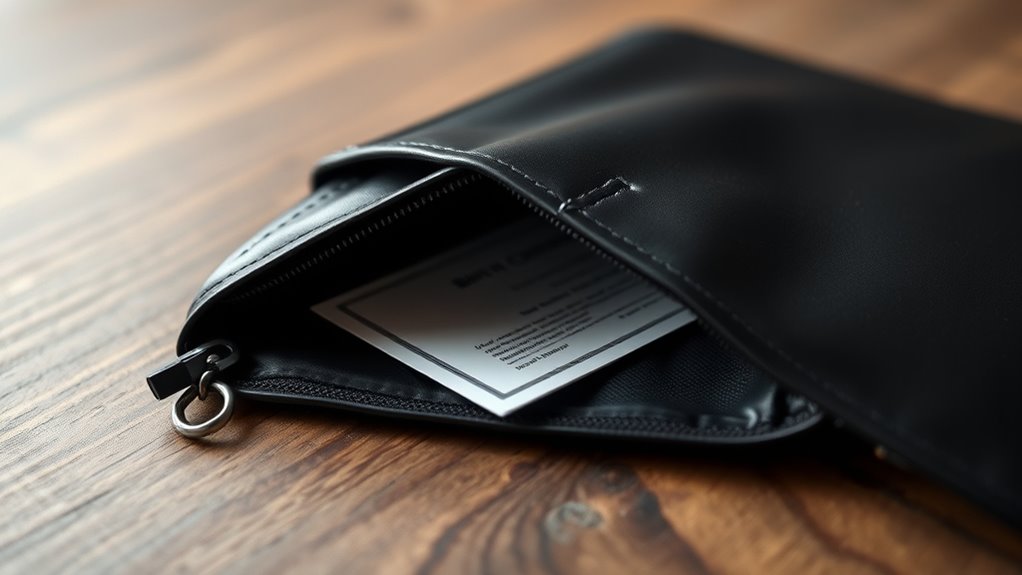 choosing safe birth certificate pouch