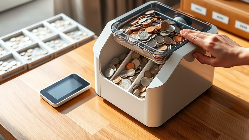 coin sorter compatibility and speed