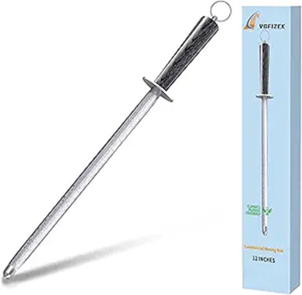 Commercial Grade 12 Knife Sharpening Steel Rod