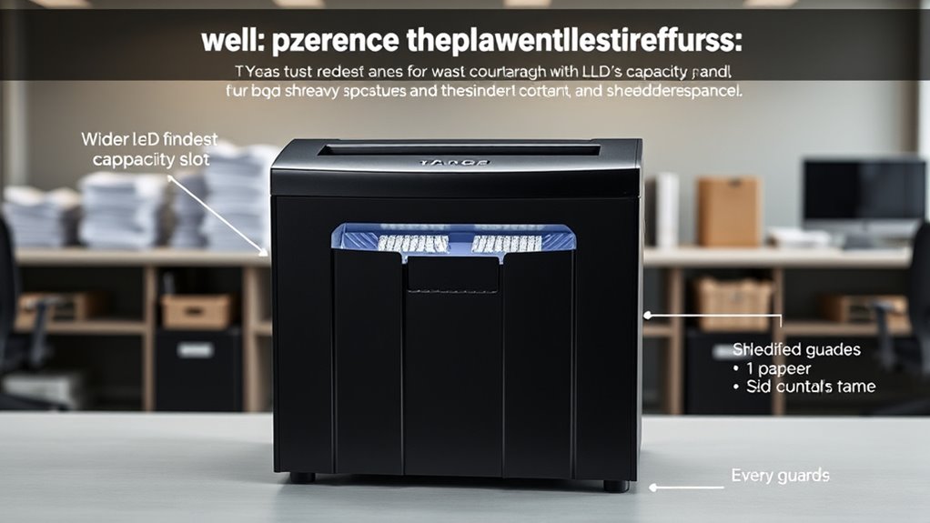 heavy duty shredder considerations