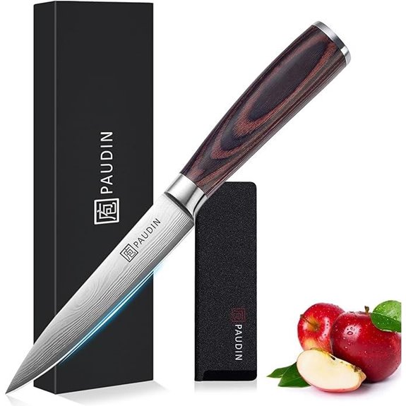 PAUDIN 5-Inch High Carbon Stainless Steel Utility Knife