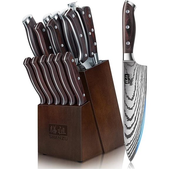SHAN ZU 16-Piece Japanese Chef Knife Set