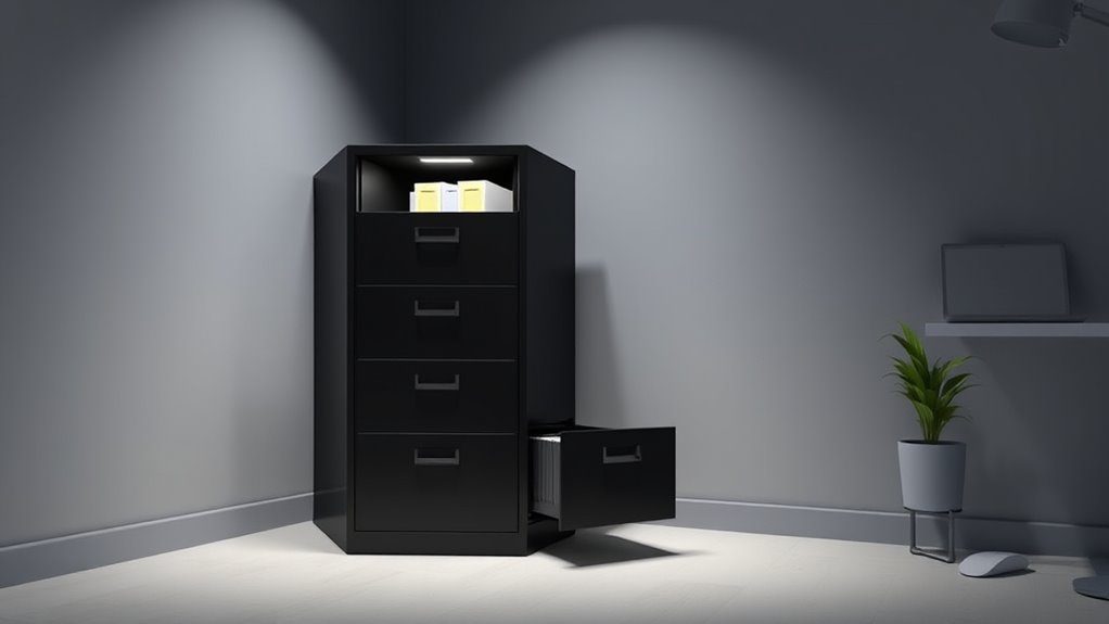 key filing cabinet features