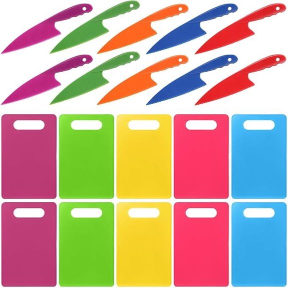 kids plastic knife set
