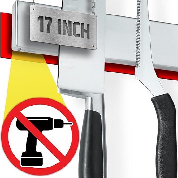 Magnetic Knife Holder Wall Strip with Adhesive Back