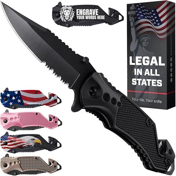 Good Worker Pocket Knife with Serrated Blade