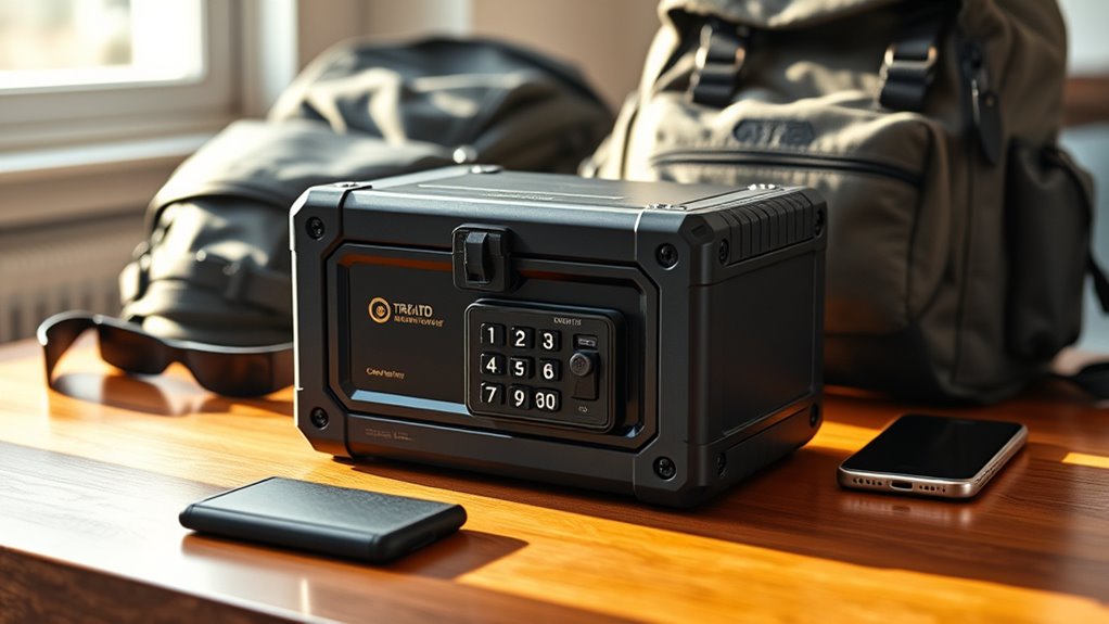 secure durable travel lockbox