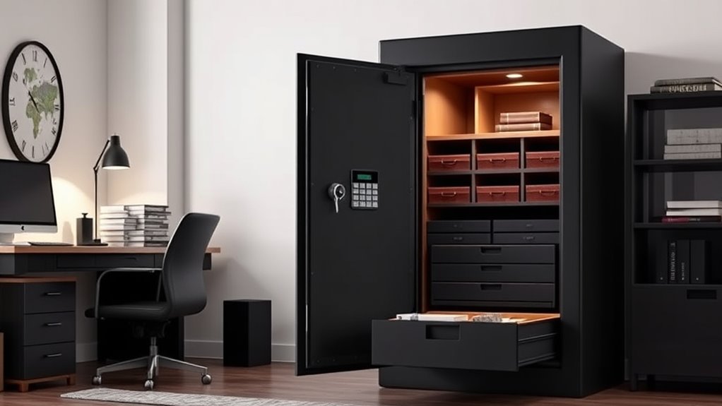 secure fireproof safe features