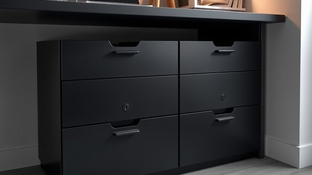 secure spacious durable drawers