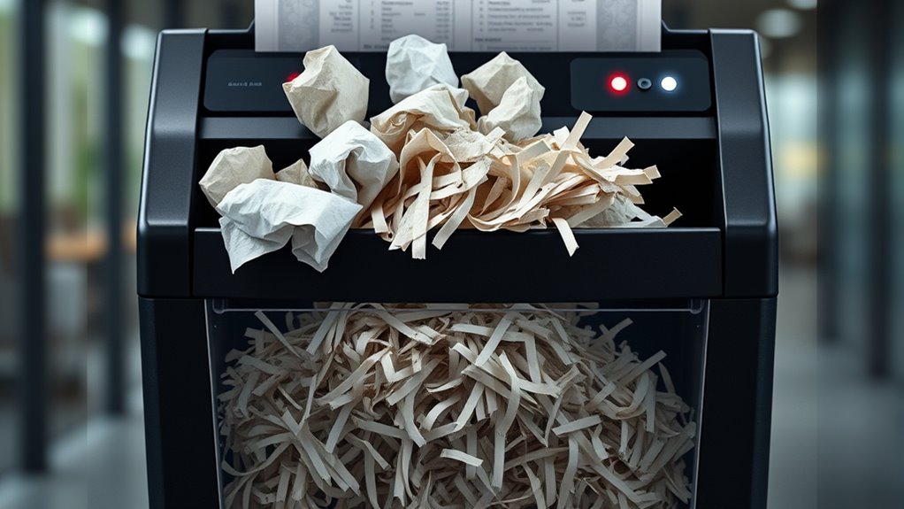 shredder capacity and security