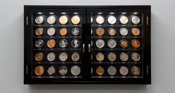 top coin display cabinets