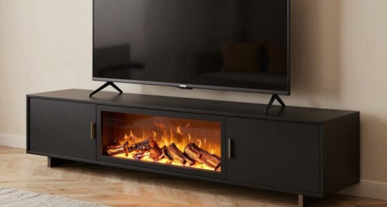 top electric fireplace stands