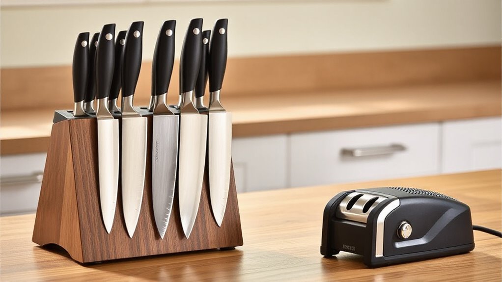top knife sets with sharpeners