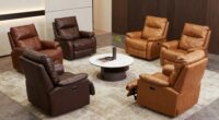 top leather recliners with usb