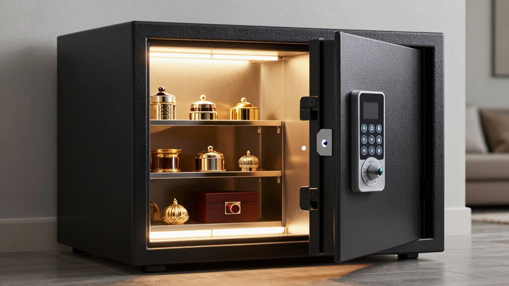 top safes with interior lighting
