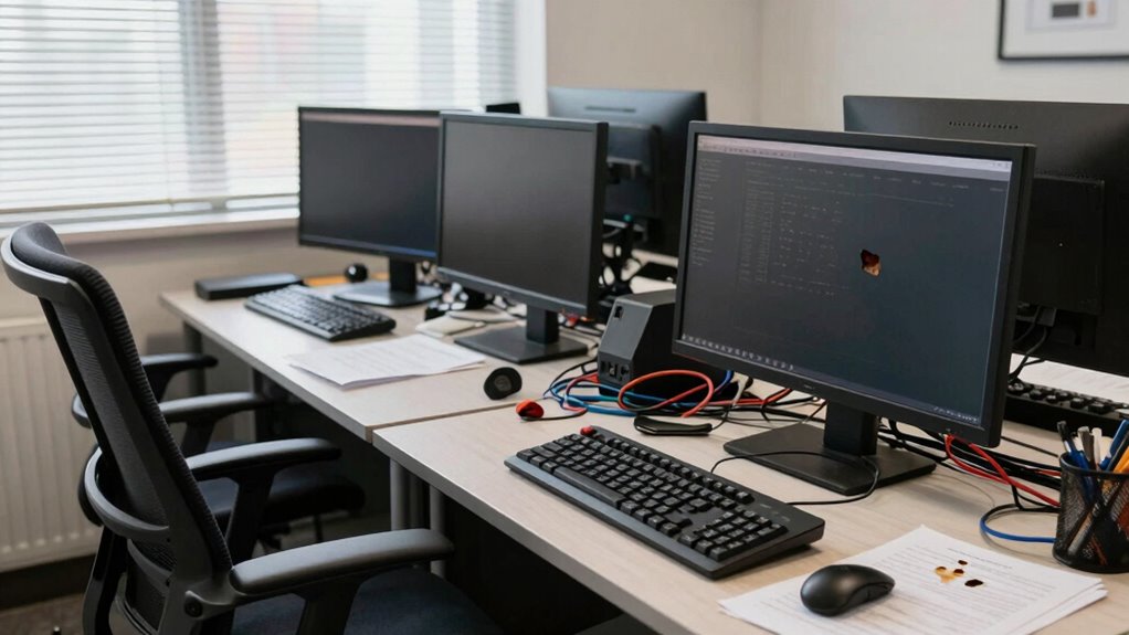 ergonomic organized trading environment