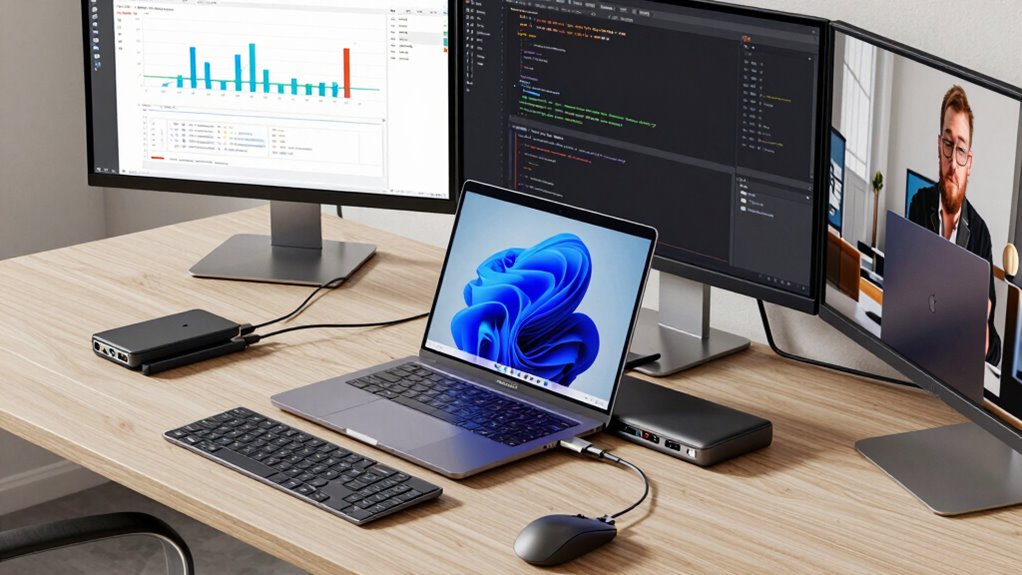 multi monitor laptop dock checklist