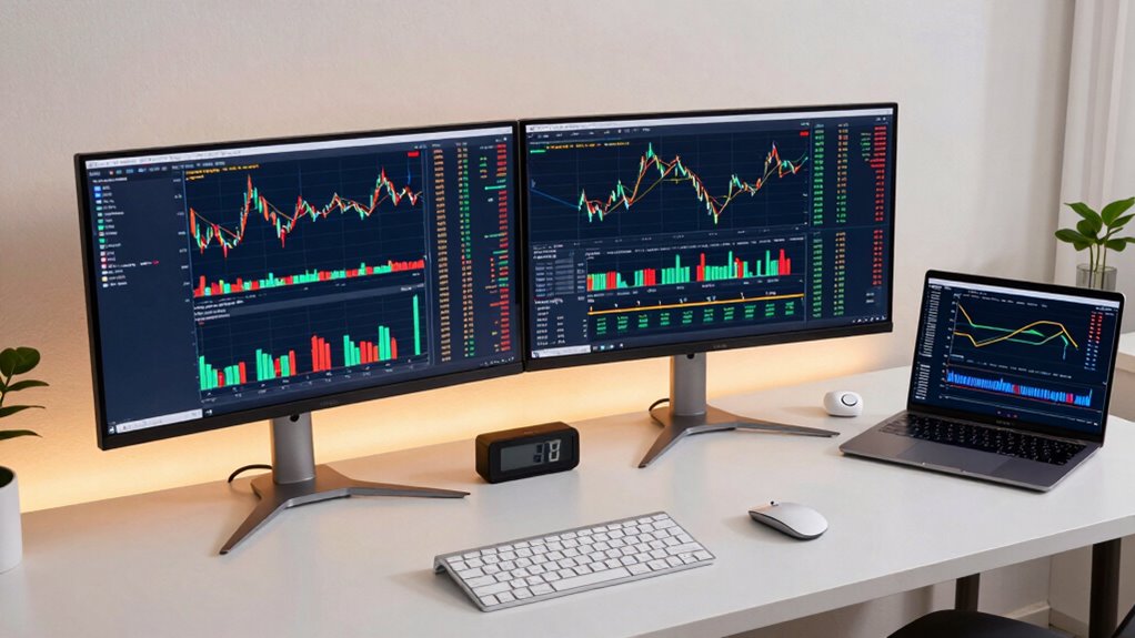 optimal trading dual monitors