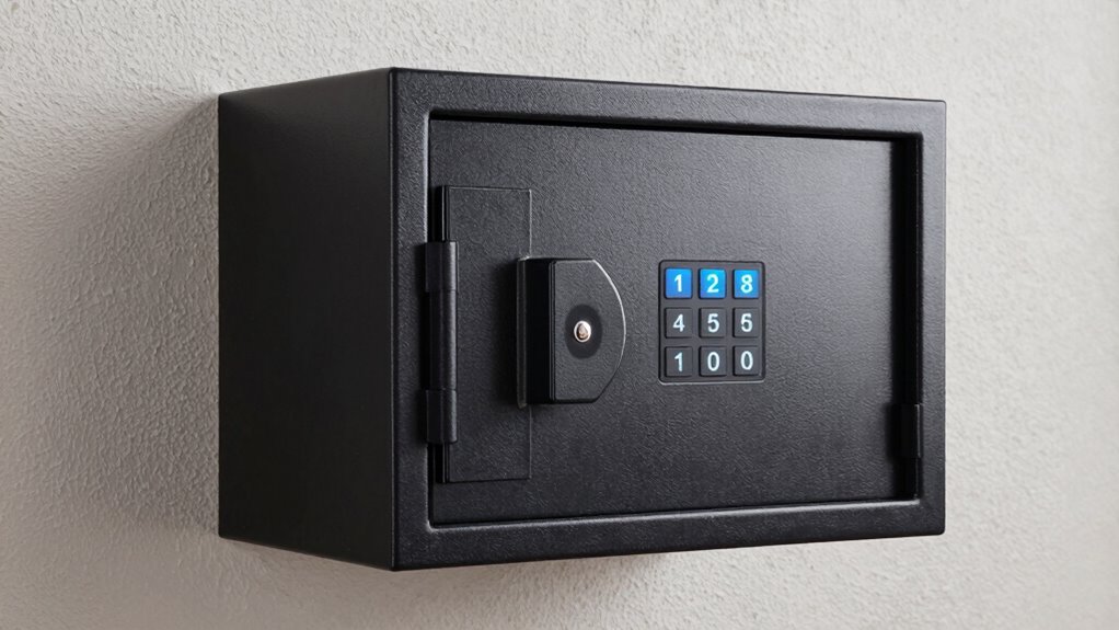 secure concealed wall safe features