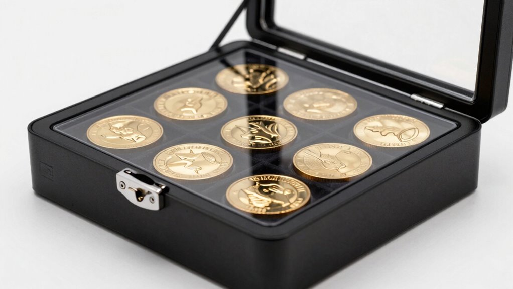 secure durable coin display