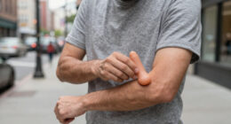 The man with an actual penis on his arm