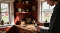 Inside a Vintage Dealer’s Little Red Cottage in the Swedish Countryside